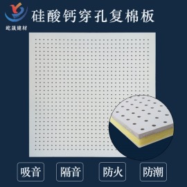 穿孔吸音复合板 石膏板 硅酸钙板 多种孔型 尺寸 厚度 厂家直销 支持定做